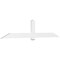 Ekena Millwork Eugene Architectural Grade PVC Gable Bracket, 108"W x 22 1/2"H x 2"D x 6"F, 5/12 Pitch GBP108X23X0206EUG00 - alternate 1